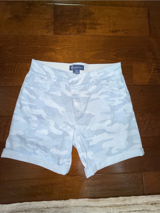 Democracy Pants - Democracy Light Blue Camouflage women’s Cargo Shorts